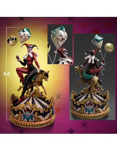 DC Batman Joker's lover HARLEY QUINN Unleashed 1/10 Deluxe IRON STUDIOS Sideshow
