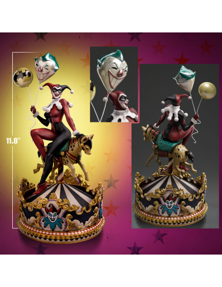 DC Batman Joker's lover HARLEY QUINN Unleashed 1/10 Deluxe IRON STUDIOS Sideshow