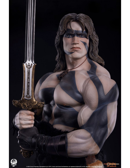PCS Sideshow CONAN The Barbarian Warpaint Arnold Schwarzenegger 1:2 Scale Statue