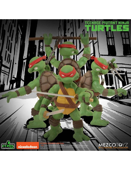 5 POINTS TMNT Teenage Mutant Ninja Turtles Action Figures Deluxe Box Mezco live