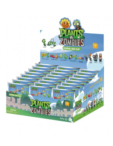 PLANTS VS ZOMBIES BAG CLIP BLIND BOX DISPLAY (24)