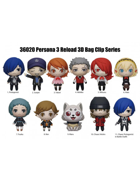 PERSONA 3 RELOAD BAG CLIP BLIND BOX DISPLAY (24)