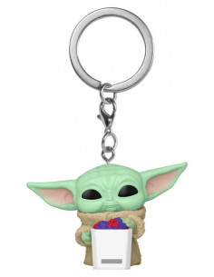 Star Wars: The Mandalorian and Grogu Pocket POP! Vinyl Keychains 4 cm Grogu with Popcorn Display (12) 2