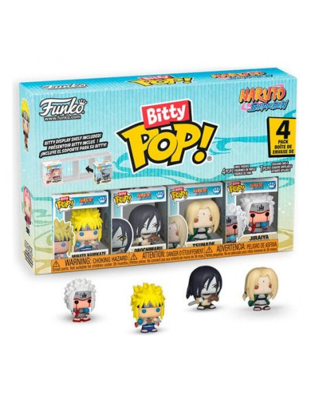 Naruto Bitty POP! Vinyl Figure 4-Pack Display (12) 2,5 cm