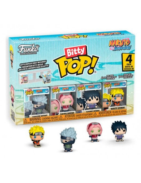 Naruto Bitty POP! Vinyl Figure 4-Pack Display (12) 2,5 cm
