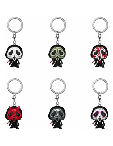 Scream POP! Vinyl Keychains 4 cm Ghost Face Display (12)