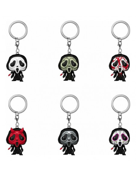 Scream POP! Vinyl Keychains 4 cm Ghost Face Display (12)