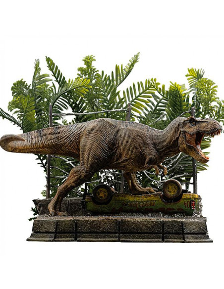 JURASSIC PARK ICONS T-REX BREAKOUT SET A STATUE