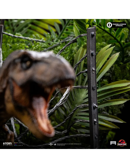 JURASSIC PARK ICONS T-REX BREAKOUT SET A STATUE