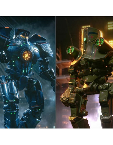 PACIFIC RIM GIPSY DANGER & CHERNO ALPHA DEFOSTYLE FIGURE DX TWIN PACK