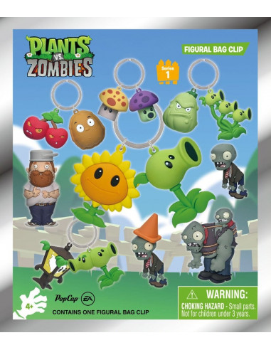 Plants vs. Zombies 3D Foam Bag Clips Serie 1 Display (24)