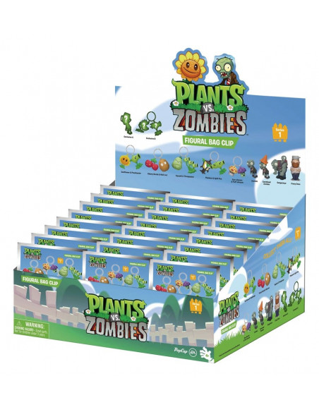 Plants vs. Zombies 3D Foam Bag Clips Serie 1 Display (24)