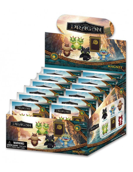 How to Train Your Dragon Magnets blind pack Series 1 Display (12)