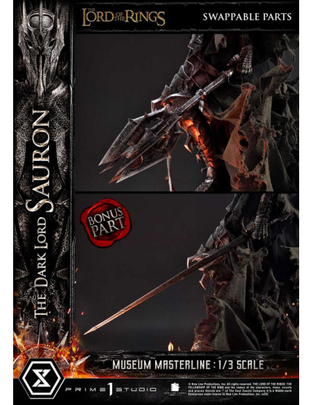 Lord of the Rings Museum Masterline Series Statue 1/3 The Dark Lord Sauron Bonus Version 117 cm