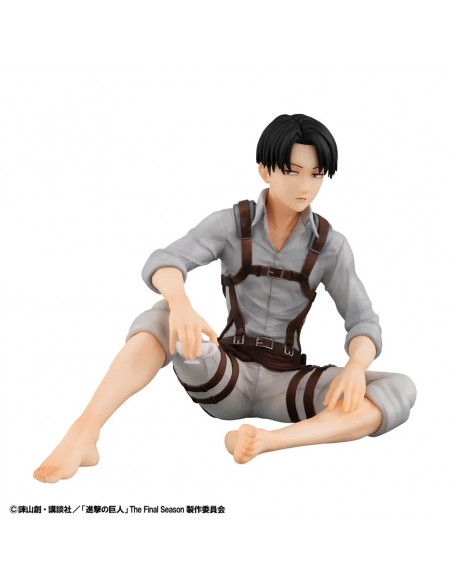 ATTACK ON TITAN PALM SIZE SQUAD CAPTAIN LEVI G.E.M. STATUE