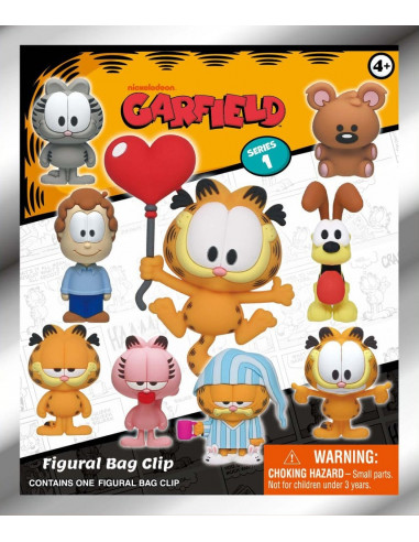 Garfield 3D Foam Bag Clips Serie 1 Display (24)