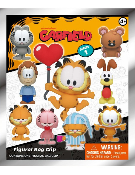 Garfield 3D Foam Bag Clips Serie 1 Display (24)
