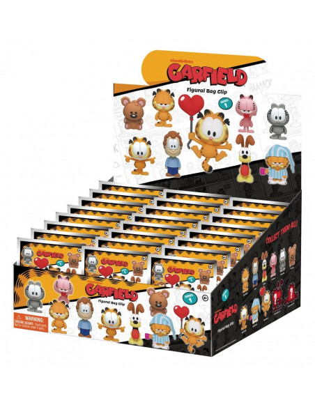 Garfield 3D Foam Bag Clips Serie 1 Display (24)
