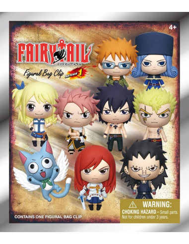 Fairy Tail 3D Foam Bag Clips Serie 1 Display (24)