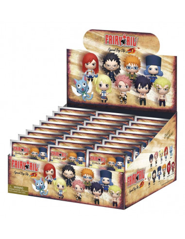 Fairy Tail 3D Foam Bag Clips Serie 1 Display (24)