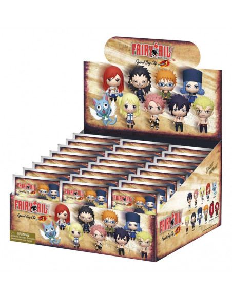 Fairy Tail 3D Foam Bag Clips Serie 1 Display (24)