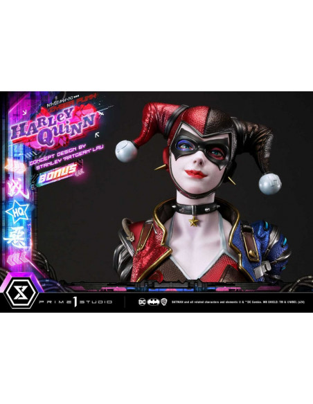 Batman Ultimate Premium Masterline Series Statue Cyberpunk Harley Quinn Deluxe Bonus Version 60 cm