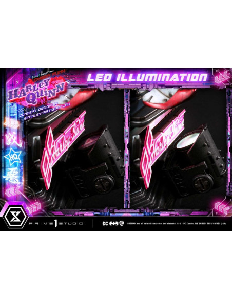 Batman Ultimate Premium Masterline Series Statue Cyberpunk Harley Quinn Deluxe Bonus Version 60 cm
