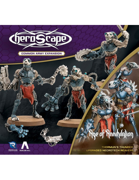 Heroscape Army Expansion Age of Annihilation Upgraded Necrotech Reavers (Common) *English Version*