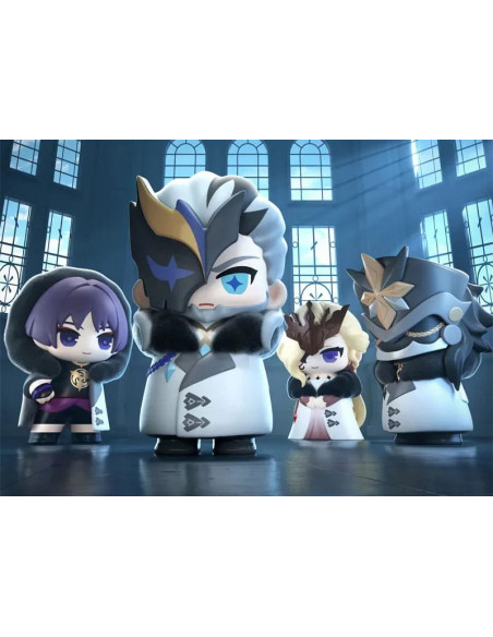 Genshin Impact Mini Figures Fatui Harbingers Chibi Design 7 cm Blind Box Display (9)