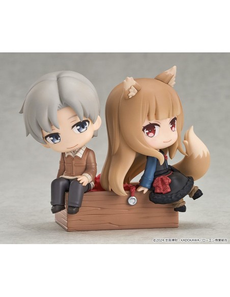 Spice and Wolf: Merchant Meets the Wise Wolf Mini Memory Mini Figure Lawrence & Holo 8 cm