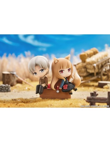 Spice and Wolf: Merchant Meets the Wise Wolf Mini Memory Mini Figure Lawrence & Holo 8 cm