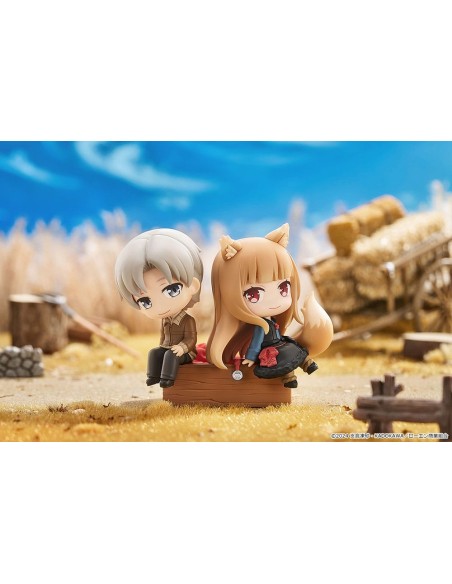 Spice and Wolf: Merchant Meets the Wise Wolf Mini Memory Mini Figure Lawrence & Holo 8 cm