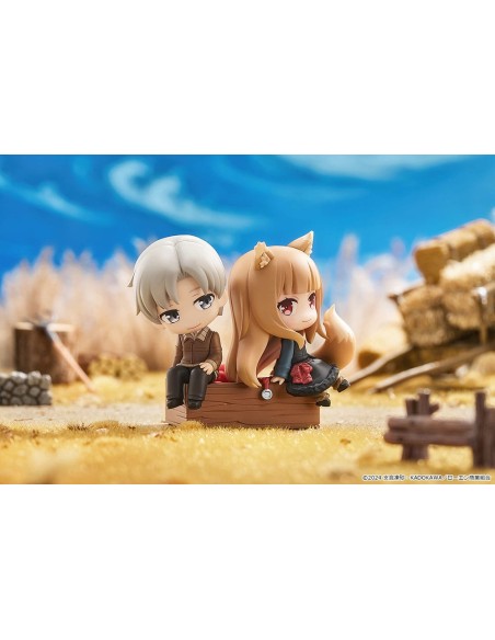 Spice and Wolf: Merchant Meets the Wise Wolf Mini Memory Mini Figure Lawrence & Holo 8 cm