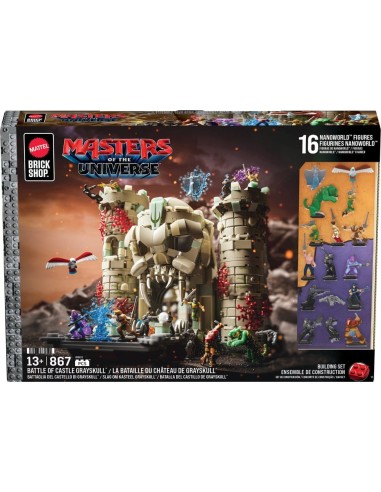 Masters of the Universe Mattel Brick Shop Construction Set Castle Grayskull