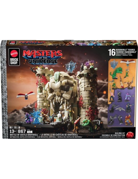 Masters of the Universe Mattel Brick Shop Construction Set Castle Grayskull