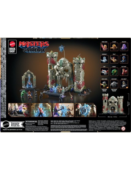 Masters of the Universe Mattel Brick Shop Construction Set Castle Grayskull