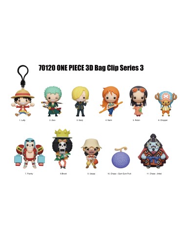 ONE PIECE S3 BAG CLIP BLIND BOX DISPLAY (24)