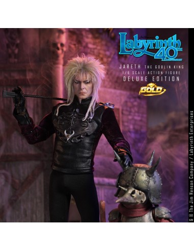LABYRINTH JARETH THE GOBLIN KING 1/6 ACTION FIGURE DELUXE EDITION GOLD