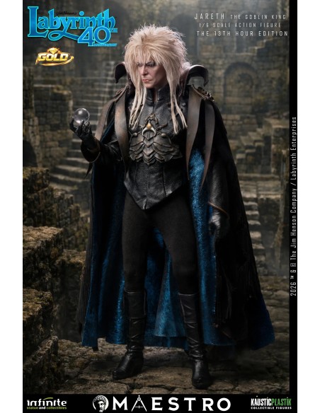 LABYRINTH JARETH THE GOBLIN KING 1/6 ACTION FIGURE THE 13TH HOUR EDITION GOLD