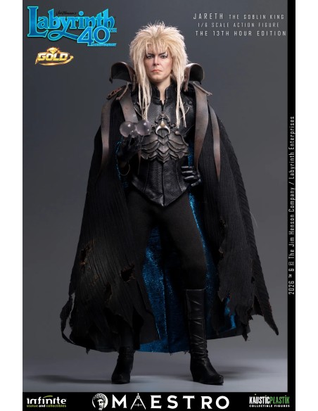 LABYRINTH JARETH THE GOBLIN KING 1/6 ACTION FIGURE THE 13TH HOUR EDITION GOLD