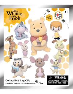 WINNIE THE POOH 100TH ANNIVERSARY FLOCKED BAG CLIP BLIND BOX DISPLAY (24) 2