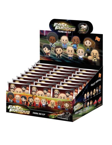 FAST & FURIOUS 25TH ANNIVERSARY BAG CLIP BLIND BOX DISPLAY (24)