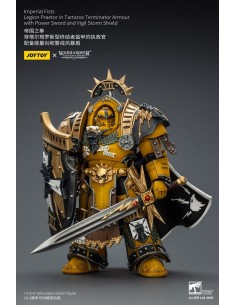 Warhammer Imperial Fists Action Figure Legion Praetor in Tartaros Terminator Armourwith Power Sword and Vigil Storm Shield 14 cm 2