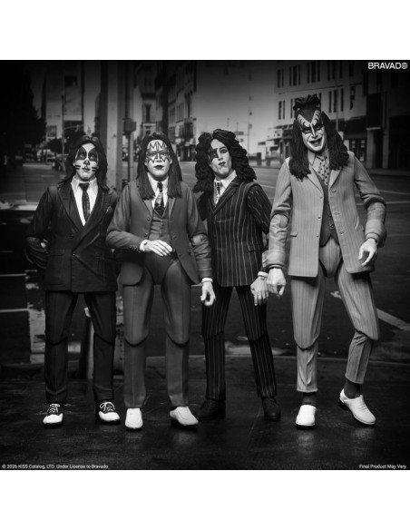 KISS DRESSED TO KILL ALBUM COVER 4PACK ACTION FIGURE