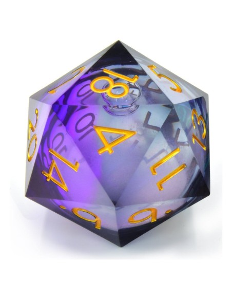 CritStones Liquid Core Dice D20 Twilight Ether 5 cm
