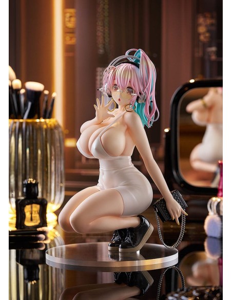 Super Sonico Pop Up Parade PVC Statue Super Sonico: 15th Mini Dress Ver. L Size 20 cm