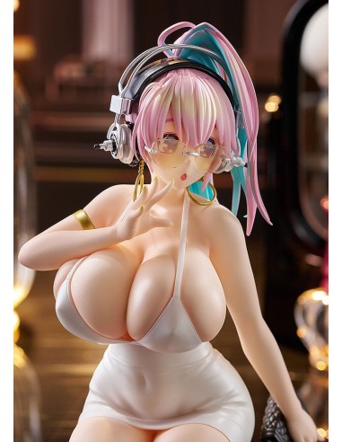 Super Sonico Pop Up Parade PVC Statue Super Sonico: 15th Mini Dress Ver. L Size 20 cm