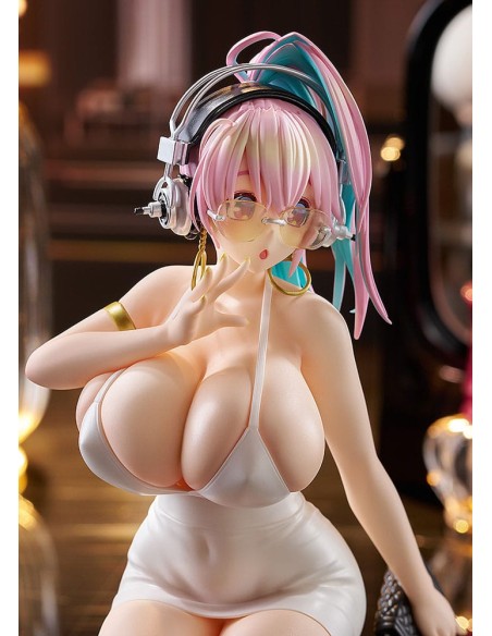 Super Sonico Pop Up Parade PVC Statue Super Sonico: 15th Mini Dress Ver. L Size 20 cm
