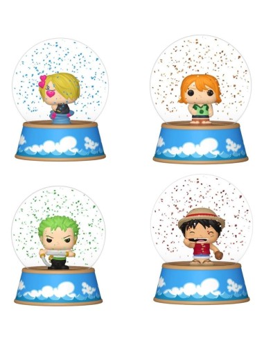 One Piece Mini Figures Glitter Globes PDQ 5 cm Display (12)