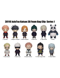 Jujutsu Kaisen 3D PVC Bag Clips Serie 1 Display (24)